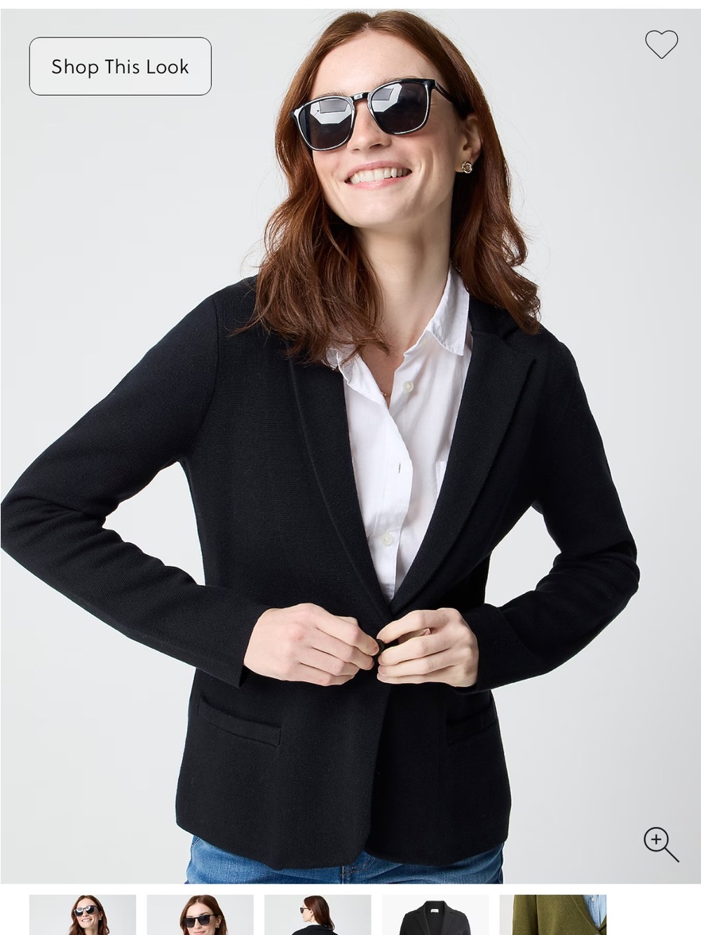 J. Crew Factory Schoolboy Sweater Blazer, Size Petite Small, NWT